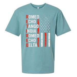 Phonetic Alphabet Retired Veteran Retirement Army Military Sueded Cloud Jersey T-Shirt