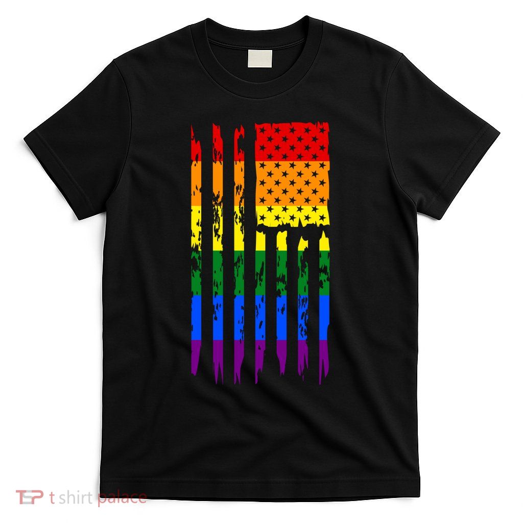 Pride American Rainbow Flag T-Shirt