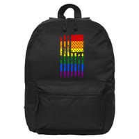 Pride American Rainbow Flag 16 in Basic Backpack