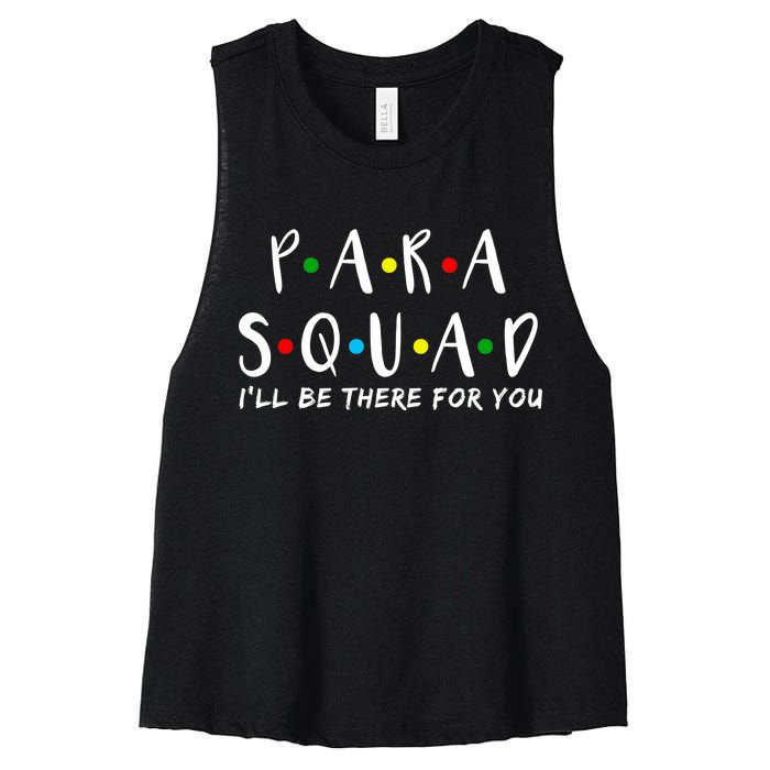 Para Squad I'll Be There For You Women's Racerback Cropped Tank