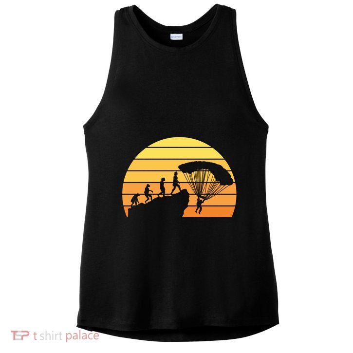 Parachuting Evolution Ladies PosiCharge Tri-Blend Wicking Tank