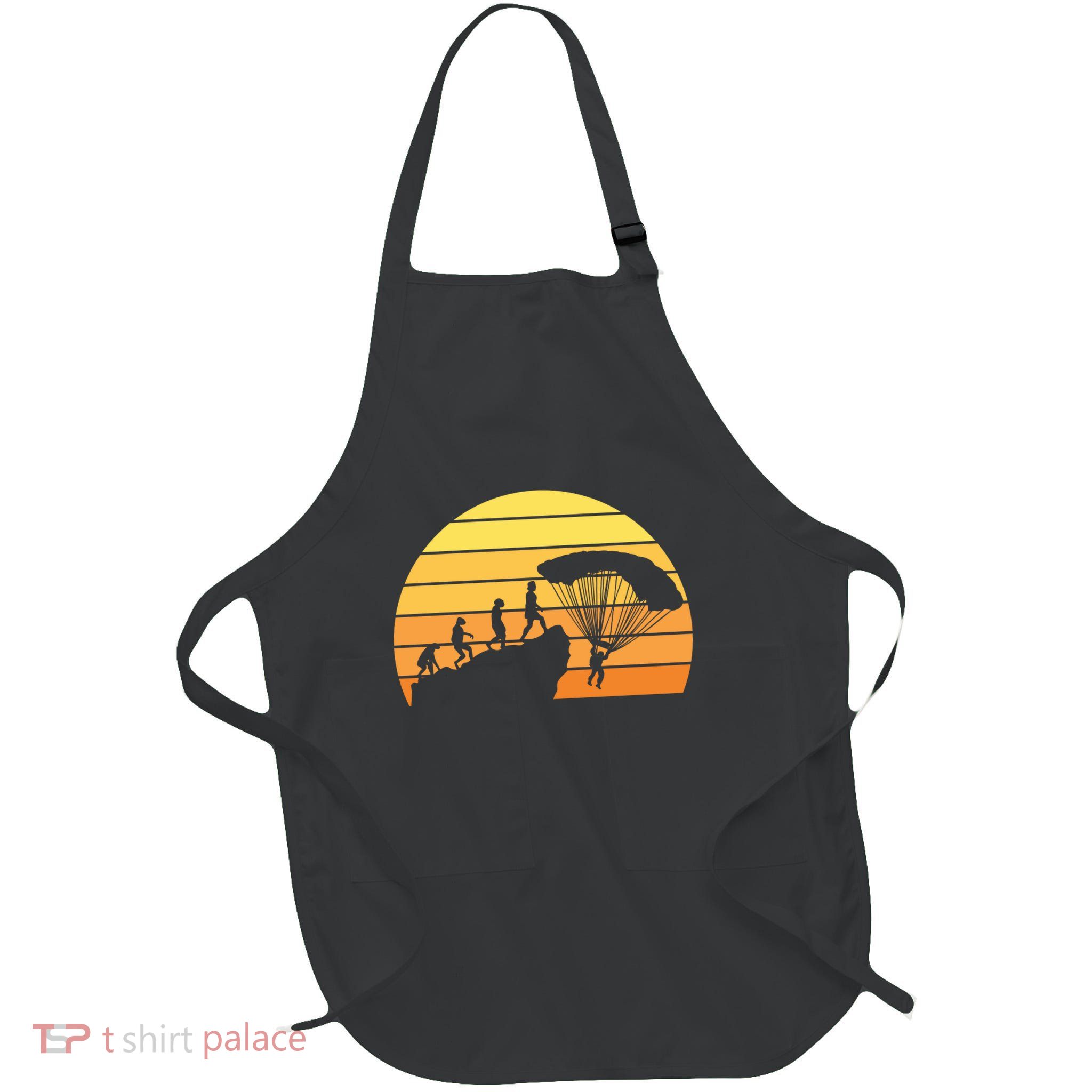 Parachuting Evolution Full-Length Apron With Pockets