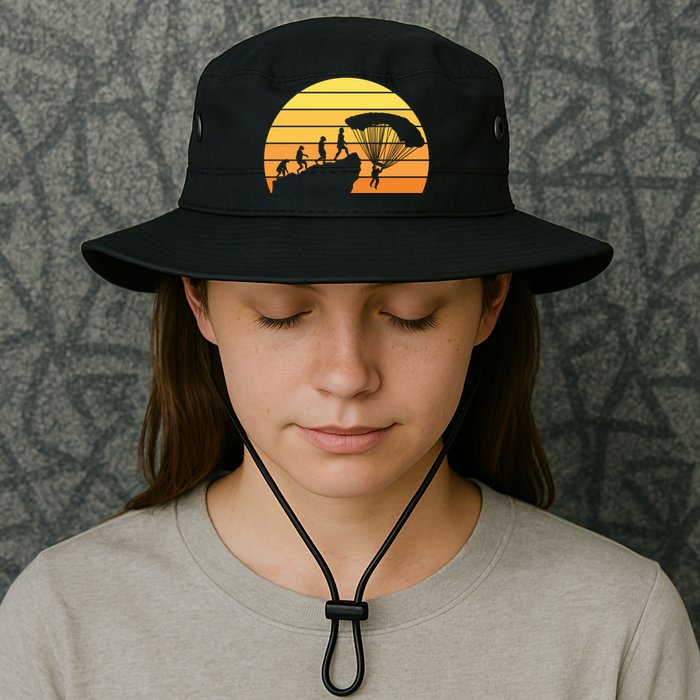 Parachuting Evolution Bucket Hat