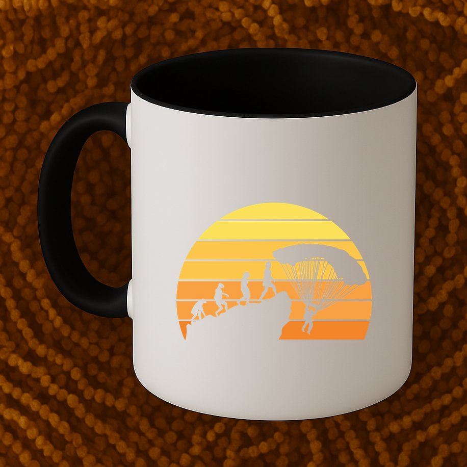 Parachuting Evolution Mug