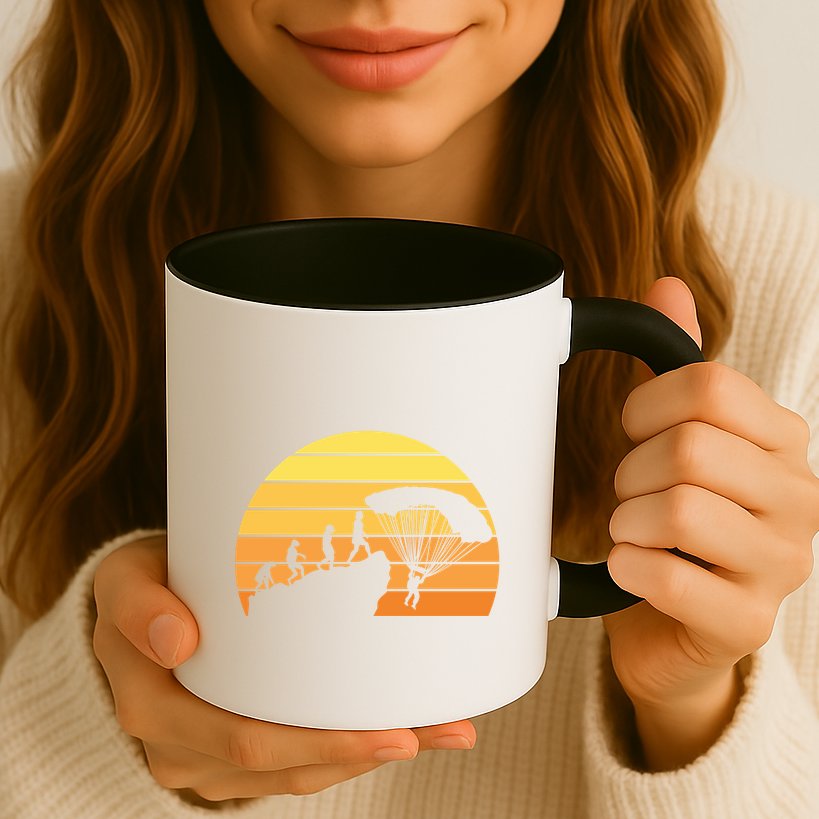 Parachuting Evolution Mug