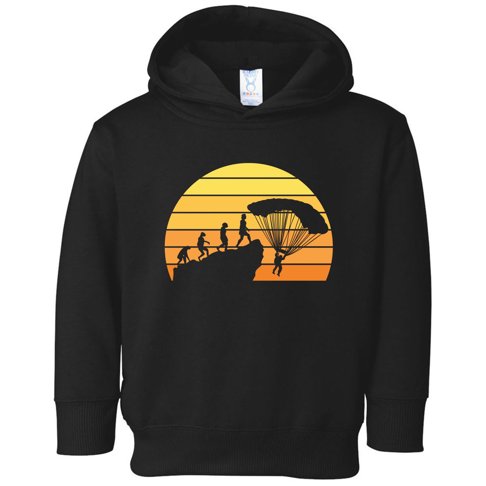 Parachuting Evolution Toddler Hoodie