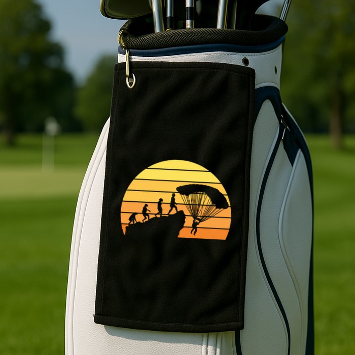 Parachuting Evolution Golf Towel