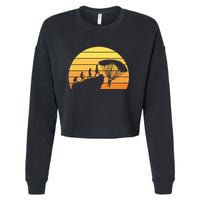 Parachuting Evolution Cropped Pullover Crew