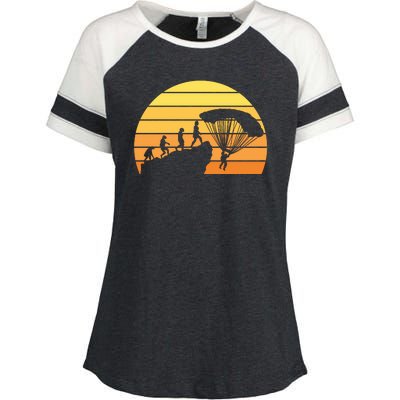 Parachuting Evolution Enza Ladies Jersey Colorblock Tee