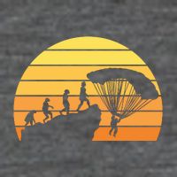 Parachuting Evolution 7 Panel Mesh Trucker Snapback Hat