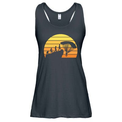 Parachuting Evolution Ladies Essential Flowy Tank