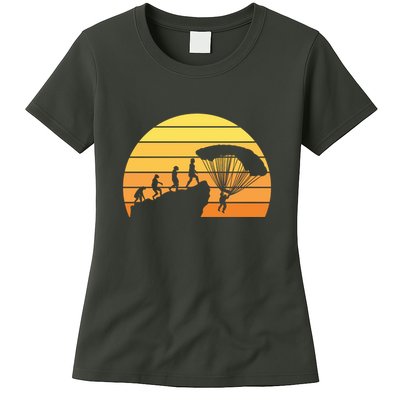 Parachuting Evolution Womens T-Shirt