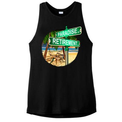 Paradise Dr Retirement Ln Ladies PosiCharge Tri-Blend Wicking Tank