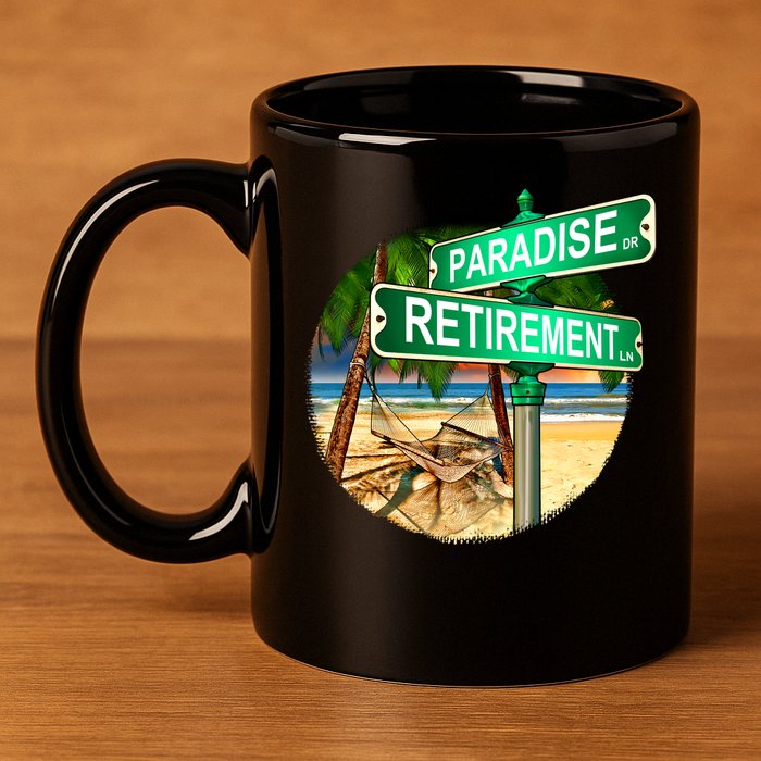 Paradise Dr Retirement Ln 11oz C Handle Ceramic Mug