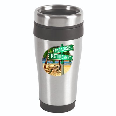 Paradise Dr Retirement Ln 16oz Travel Tumbler