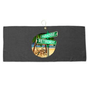 Paradise Dr Retirement Ln Large Microfiber Waffle Golf Towel