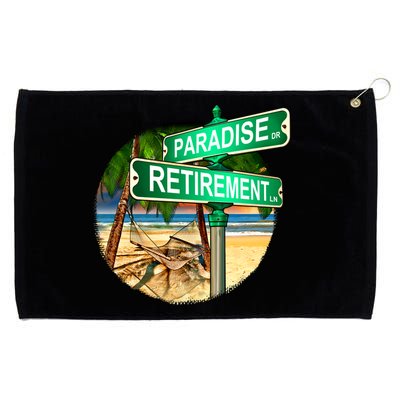 Paradise Dr Retirement Ln Grommeted Golf Towel