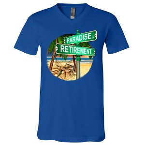 Paradise Dr Retirement Ln V-Neck T-Shirt