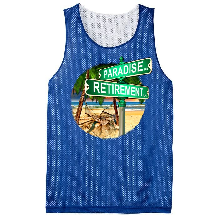 Paradise Dr Retirement Ln Mesh Reversible Basketball Jersey Tank