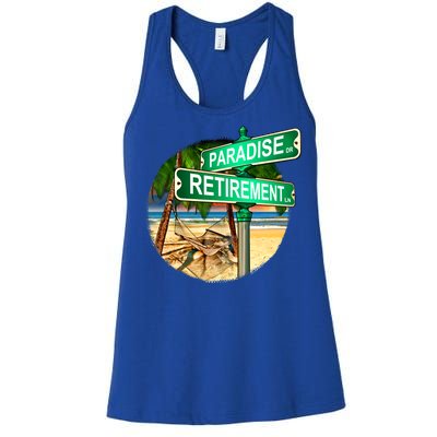 Paradise Dr Retirement Ln Women's Racerback Tank