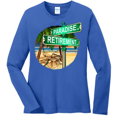 Paradise Dr Retirement Ln Ladies Long Sleeve Shirt