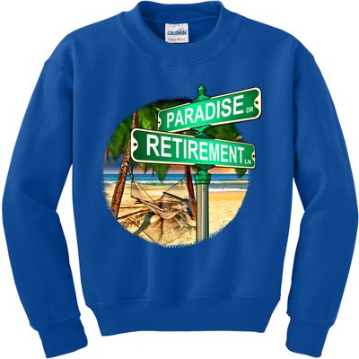 Paradise Dr Retirement Ln Kids Sweatshirt