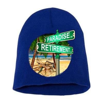 Paradise Dr Retirement Ln Short Acrylic Beanie