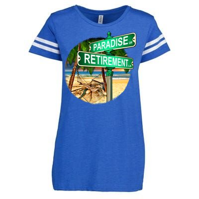 Paradise Dr Retirement Ln Enza Ladies Jersey Football T-Shirt