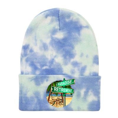 Paradise Dr Retirement Ln Tie Dye 12in Knit Beanie