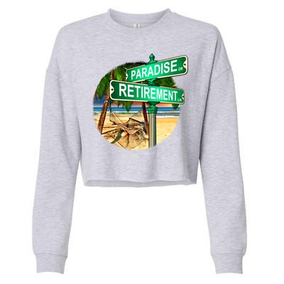 Paradise Dr Retirement Ln Cropped Pullover Crew