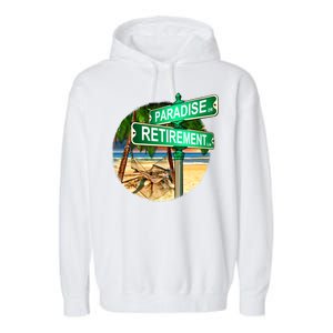 Paradise Dr Retirement Ln Garment-Dyed Fleece Hoodie