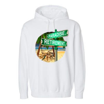 Paradise Dr Retirement Ln Garment-Dyed Fleece Hoodie