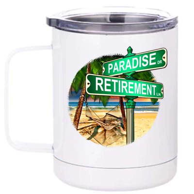 Paradise Dr Retirement Ln 12 oz Stainless Steel Tumbler Cup