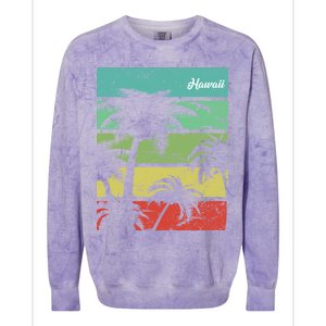 Paradise In Hawaii Colorblast Crewneck Sweatshirt