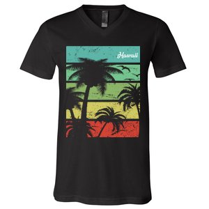 Paradise In Hawaii V-Neck T-Shirt