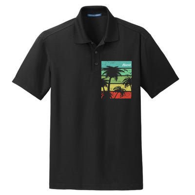 Paradise In Hawaii Dry Zone Grid Polo