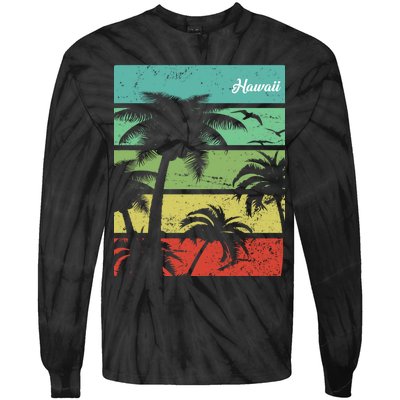 Paradise In Hawaii Tie-Dye Long Sleeve Shirt