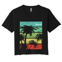 Paradise In Hawaii Women's Crop Top Tee