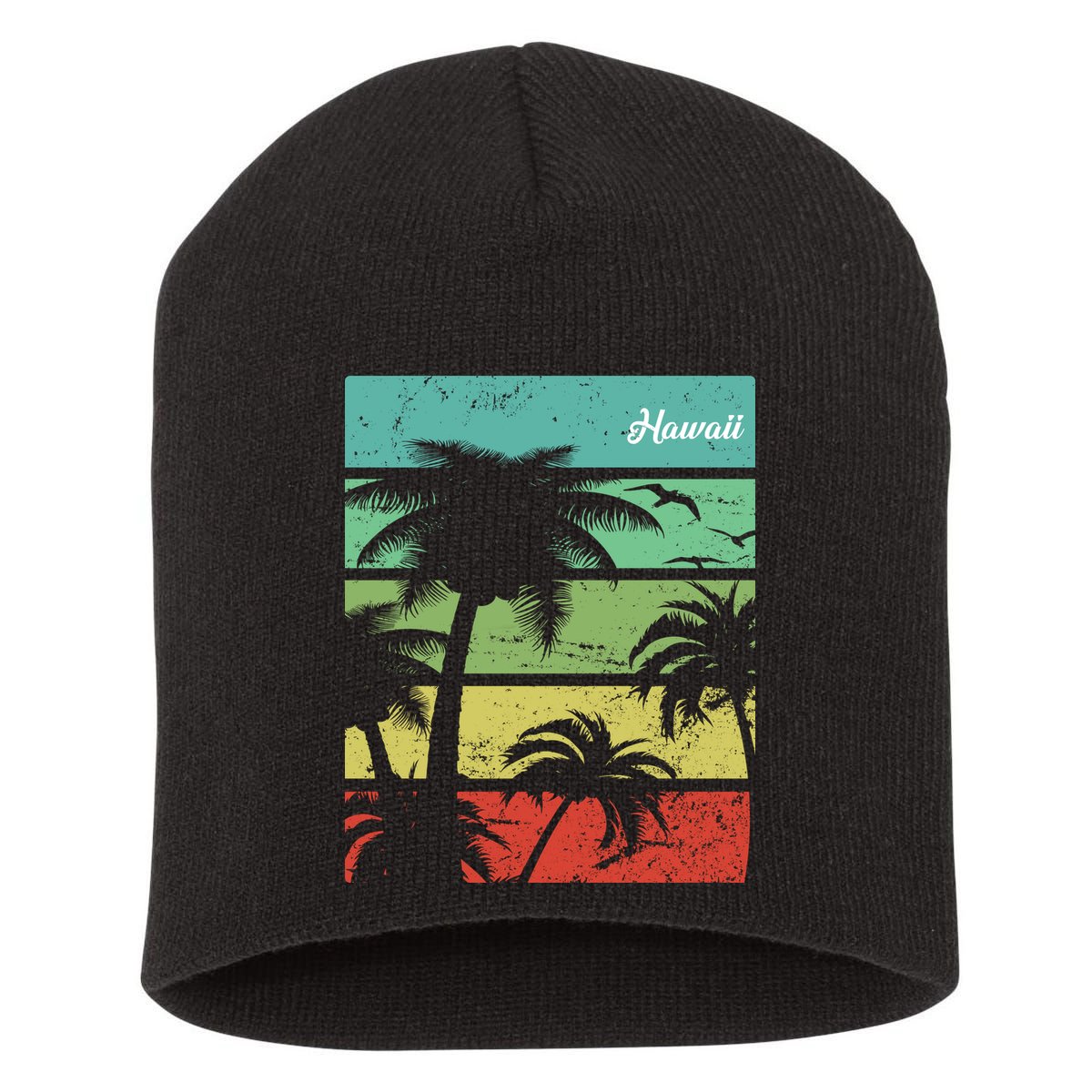 Paradise In Hawaii Short Acrylic Beanie