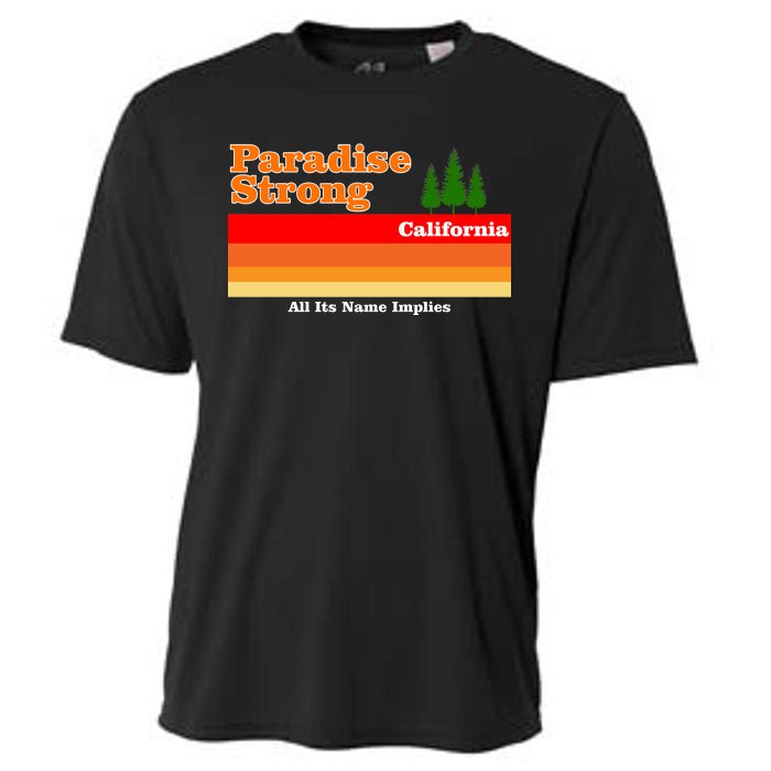 Paradise Strong Camp Fire California Cooling Performance Crew T-Shirt