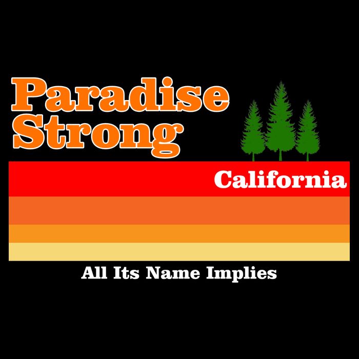 Paradise Strong Camp Fire California T-Shirt
