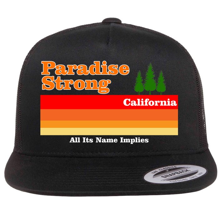 Paradise Strong Camp Fire California Flatbill Hat