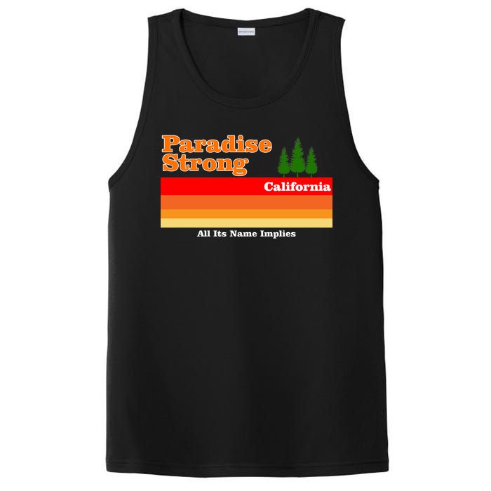 Paradise Strong Camp Fire California PosiCharge Competitor Tank