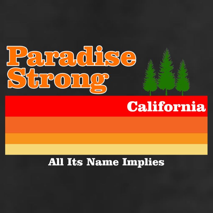 Paradise Strong Camp Fire California Trucker Hat