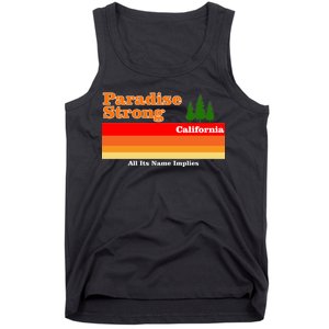 Paradise Strong Camp Fire California Tank Top