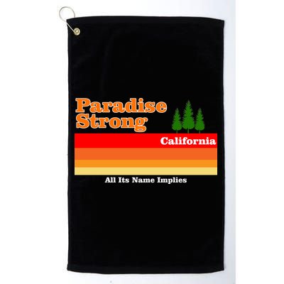 Paradise Strong Camp Fire California Golf Towel