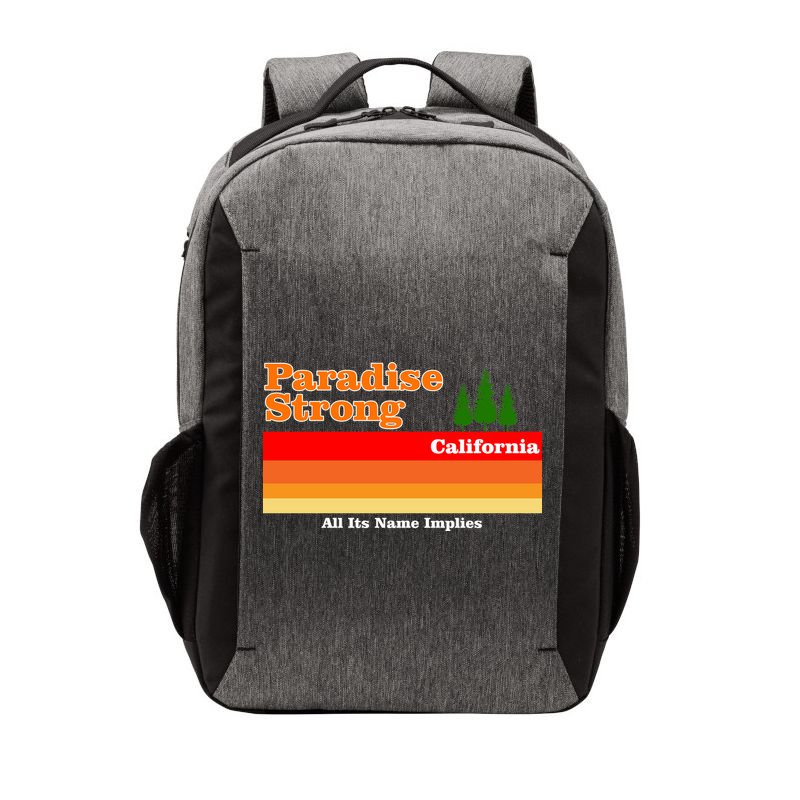 Paradise Strong Camp Fire California Vector Backpack