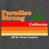 Paradise Strong Camp Fire California Vector Backpack