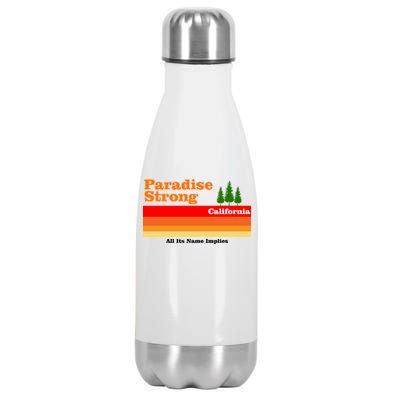 Paradise Strong Camp Fire California Stainless Steel Insulated Water Bottle