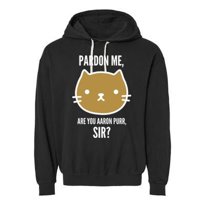 Pardon Me Are You Aaron Purr, Sir? Garment-Dyed Fleece Hoodie